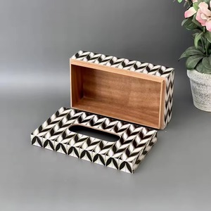 Artisan porte-serviettes en bois boîte à mouchoirs organisé porte-papier décoratif pour la maison hôtel voiture cuisine toilette organisateur décoratif - Product Image 6