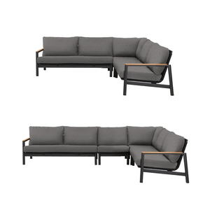 Ensemble de canapés de jardin en aluminium et rotin, mobilier d'extérieur, canapé modulable - Product Image 5