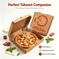 Cajas de Pizza Personalizadas Impresas Ecológicas Desechables de Cartón Corrugado para Empacar Alimentos