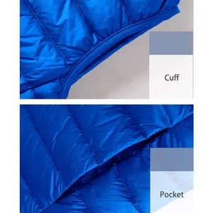 <span class=keywords><strong>Chaleco</strong></span> térmico de plumón de pato para <span class=keywords><strong>hombre</strong></span>, chaqueta acolchada personalizada de invierno, color blanco, 50%, 95% - Product Image 4