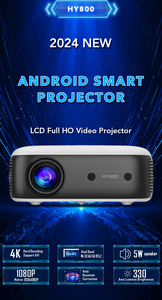 Hy800 Chiếu Thông Minh <span class=keywords><strong>Mini</strong></span> Xách Tay Android <span class=keywords><strong>3D</strong></span> 4K Android 11.0 Wifi Xách Tay 1080P Rạp Hát Tại Nhà Nhỏ LCD Máy Chiếu - Product Image 2
