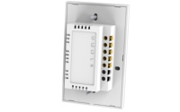 Interrupteur mural intelligent WiFi tactile 3 voies BAREP, homologué cETLus, 10A 125Vac, minuterie APP