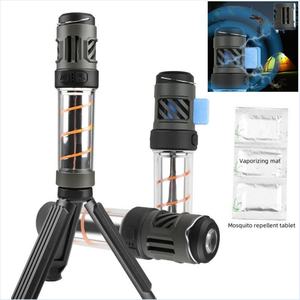 Lampe anti-moustiques portable à LED haute puissance rechargeable, lampe de camping avec charge USB Type-C, avec tapis anti-moustiques - Product Image 1