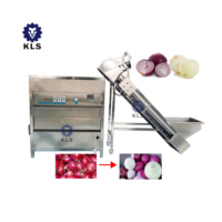 Kls Automatische Geïntegreerde Uienproductielijn-Volautomatische Peeling Snijden In Blokjes Frituurverpakking (500-1000 Kg/u Capaciteit)