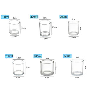 Jars à bougies en verre transparent uniques et luxueux vides, 2 oz, <span class=keywords><strong>4</strong></span> oz, jarre en verre pour bougie, 200 ml, jarre en verre pour bougie parfumée - Product Image 4