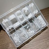 Kit de papier transfert pour ongles motif dentelle exquise, couleurs Macaron Noir et Blanc, pour nail art peint à la main, autocollants dentelle et feuilles de transfert pour ongles