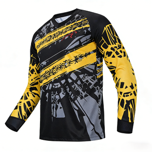 Camisetas de Manga Larga de Secado Rápido y Transpirables con Logotipo Personalizado, Impresión por Sublimación, Jersey de Ciclismo para MTB, Ciclismo de Descenso, Eventos, Club - Product Image 3