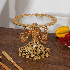 <span class=keywords><strong>Assiette</strong></span> de fruits <span class=keywords><strong>creuse</strong></span> en métal monocouche de style européen pour usage domestique pour ornement d'affichage de gâteau de table basse de salon pour séchage - Product Image 6