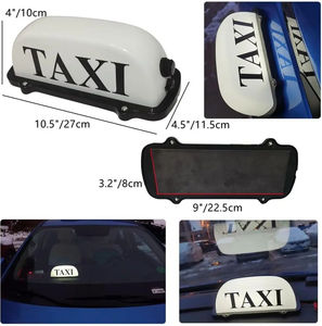 Luz de señal de <span class=keywords><strong>taxi</strong></span> magnética con batería recargable USB, señal de <span class=keywords><strong>taxi</strong></span> de techo con señal iluminada de techo de cabina de <span class=keywords><strong>taxi</strong></span> impermeable magnética - Product Image 3