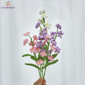 Ramo <span class=keywords><strong>de</strong></span> <span class=keywords><strong>Flores</strong></span> <span class=keywords><strong>de</strong></span> No Me Olvides Hecho a Mano con Ganchillo, <span class=keywords><strong>Flores</strong></span> Artificiales <span class=keywords><strong>de</strong></span> Hilo Tejido, Regalo DIY, Decoración del Hogar, Flor <span class=keywords><strong>de</strong></span> Ganchillo - Product Image 4