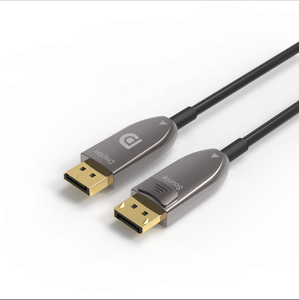 สายเคเบิลออปติคอลแบบแอคทีฟ 8K DP 1.4 ความเร็ว 32.4Gbps 8K 60Hz <span class=keywords><strong>AOC</strong></span> สำหรับห้องควบคุมวิดีโอวอลล์ ความยาวสั่งทำได้ 10ม.-100ม. - Product Image 1