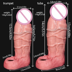 Copertura in Silicone Liquido Morbido per Masturbazione Maschile, Guaina Realistica Indossabile, Dildo Riutilizzabile, Giocattolo Sessuale per Adulti Senza Vibrazione - Product Image 6