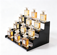 Présentoir à étages en acrylique – Étagère transparente pour flacons de parfum, figurines, cosmétiques – Vitrine de table