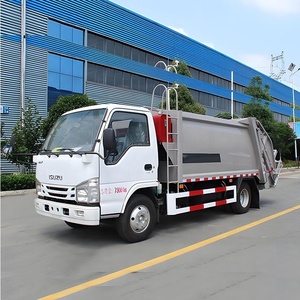 4X2เอลฟ์อีซูซุสำหรับ4-6CBM ปฏิเสธรถบรรทุกอัดสำหรับการเก็บขยะที่อยู่อาศัยและการสุขาภิบาลในเมือง - Product Image 1