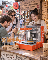 Machine à dessiner des bonbons commerciaux, imprimante 3D de sucre pour les marchés nocturnes et les petites entreprises