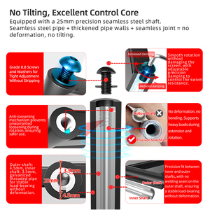 <span class=keywords><strong>Support</strong></span> <span class=keywords><strong>mural</strong></span> <span class=keywords><strong>TV</strong></span> universel grande capacité de poids <span class=keywords><strong>pour</strong></span> grands écrans plats incurvés DY1100 - Product Image 5