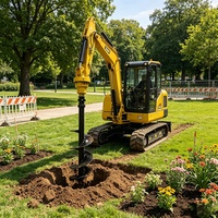 Foret hélicoïdal en alliage pour pelle mécanique, accessoire de forage rotatif pour la construction de télécommunications, le rail et les poteaux de clôture