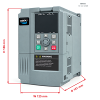 Variateur de fréquence vectoriel MBR600 2,2 kW VFD 380 V triphasé entrée/sortie pour contrôle de vitesse de moteur AC