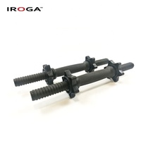 Ensemble d'haltères réglables en ciment et plastique Iroga Fitness 25/35/45LB pour la salle de sport à domicile
