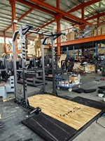 Plataforma de Levantamiento de Pesas Resistente, Equipo de Gimnasio Comercial para Levantamiento Olímpico, Antideslizante y Absorbente de Impactos