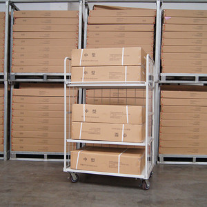Groothandelsprijs Wasrol Container Lading Opslag Opvouwbare Kooi Kar <span class=keywords><strong>Trolley</strong></span> - Product Image 4