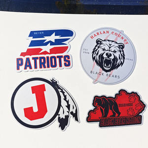 סיטונאים לוגו מותאם אישית הדפסה מגנטים המכונית המדשנים עמיד מזג אוויר עמיד למות למות לחתוך מדבקות מגנטיות עבור גוף המכונית, פגוש - Product Image 1