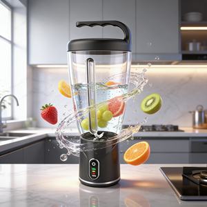 Licuadora Portátil de 150W y 1000ml, Recargable por USB, Batería de Iones de Litio, 6 Cuchillas, Trituradora de Hielo, Libre de BPA, Grado Alimenticio, Inalámbrica, Resistente y a Prueba de Fugas - Product Image 4