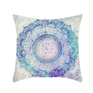 Mandala <span class=keywords><strong>de</strong></span> estilo nórdico, serie colorida, funda <span class=keywords><strong>de</strong></span> almohada cuadrada moderna para sofá cuadrado, patrón geométrico en blanco para uso doméstico o hotelero - Product Image 6