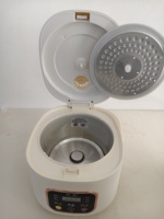 Cuiseur à riz électrique intelligent numérique portable 3L antiadhésif avec cuillère en plastique et tasse doseuse pour la maison et l'hôtel