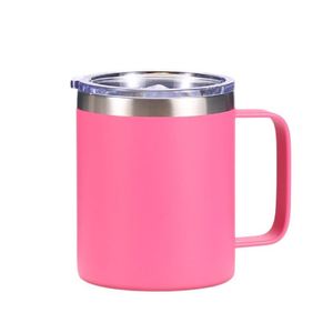 Generic 12oz <b>Double</b> <b>Wall</b> Vacuum Insulated Office Mug 304 Stainless Steel American Style Handle Coffee Cup - Product Image 5