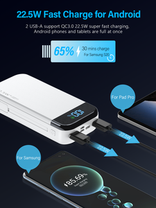 2025 nouveau produit chargeur Portable <span class=keywords><strong>batterie</strong></span> <span class=keywords><strong>externe</strong></span> câble intégré 20000mAh grande capacité Type C 22.5W <span class=keywords><strong>batterie</strong></span> <span class=keywords><strong>externe</strong></span> à charge rapide - Product Image 2