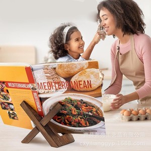 Support de livre en bois massif Rouliya, réglable, pour livres de recettes de cuisine, écologique, pour usage domestique - Product Image 2