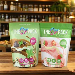 Custom Printed Different Colors Stand up Pouch Logo <b>Plastic</b> Packaging <b>Resealable</b> for Chocolate Fruit Powder Mylar <b>Bags</b> - Product Image 3