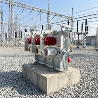 Sectionneur GN30-12/1250 12kV 10kV, interrupteur d'isolement électrique triphasé en cuivre haute tension pour usage industriel en Russie