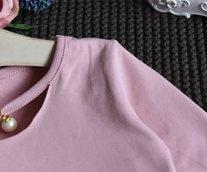 Produits innovants à vendre : Ensemble mignon pour filles, manteau court à fleurs et jupe, haut rose à manches longues avec jupe intégrée - Product Image 3