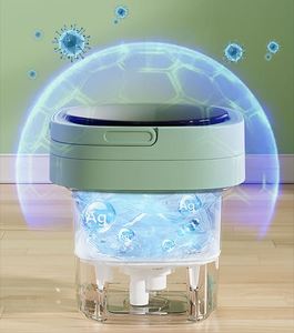 Wholesale Candy Color 10L <b>Foldable</b> Mini Washer and Dryer 2 in 1 Portable Travel <b>Laundry</b> Machine with Blue Light Sterilization - Product Image 6