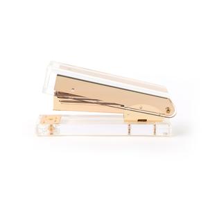 Papelería acrílica transparente Grapadora acrílica Oro Rosa Oro <span class=keywords><strong>Kawaii</strong></span> Papelería Acrílico Mesa Papelería de oficina - Product Image 3