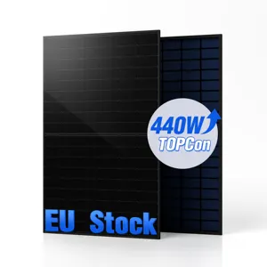 Painel solar 440w 450w, painel solar preto europeu, armazém de roterdão, painel solar 410w 430w, estoque na europa, estoque na europa