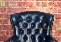 Fauteuil Chesterfield en similicuir de style américain U-Best, fauteuil capitonné à un seul siège pour hôtel, KTV, café, bureau et bar à whisky