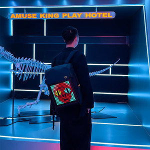 Divoom Led Pixel Screen Backpack M Cycling Waterproof Nylon Cyber Style Bag Hanger - Product Image 4