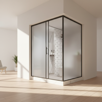 Module de salle de bain intégré durable avec ensemble sanitaire complet pour projet de construction