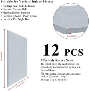 Panneau <span class=keywords><strong>acoustique</strong></span> pour animal de compagnie, 100% Polyester, 5 pièces, en feutre insonorisant, 9MM, pare-soleil, vente en gros - Product Image 4