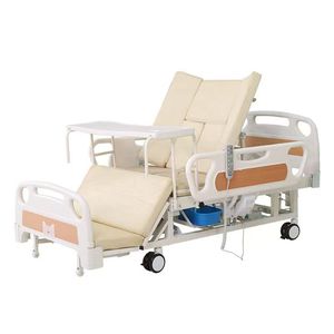 Manual Nursing Bed With Commode Opening And Timed Turning Function For Elderly Care Home Use Stainless Steel Frame - Product Image 3