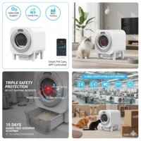 Bac à litière intelligent OEM/ODM 70L, écologique, autonettoyant, carré, accessoire premium