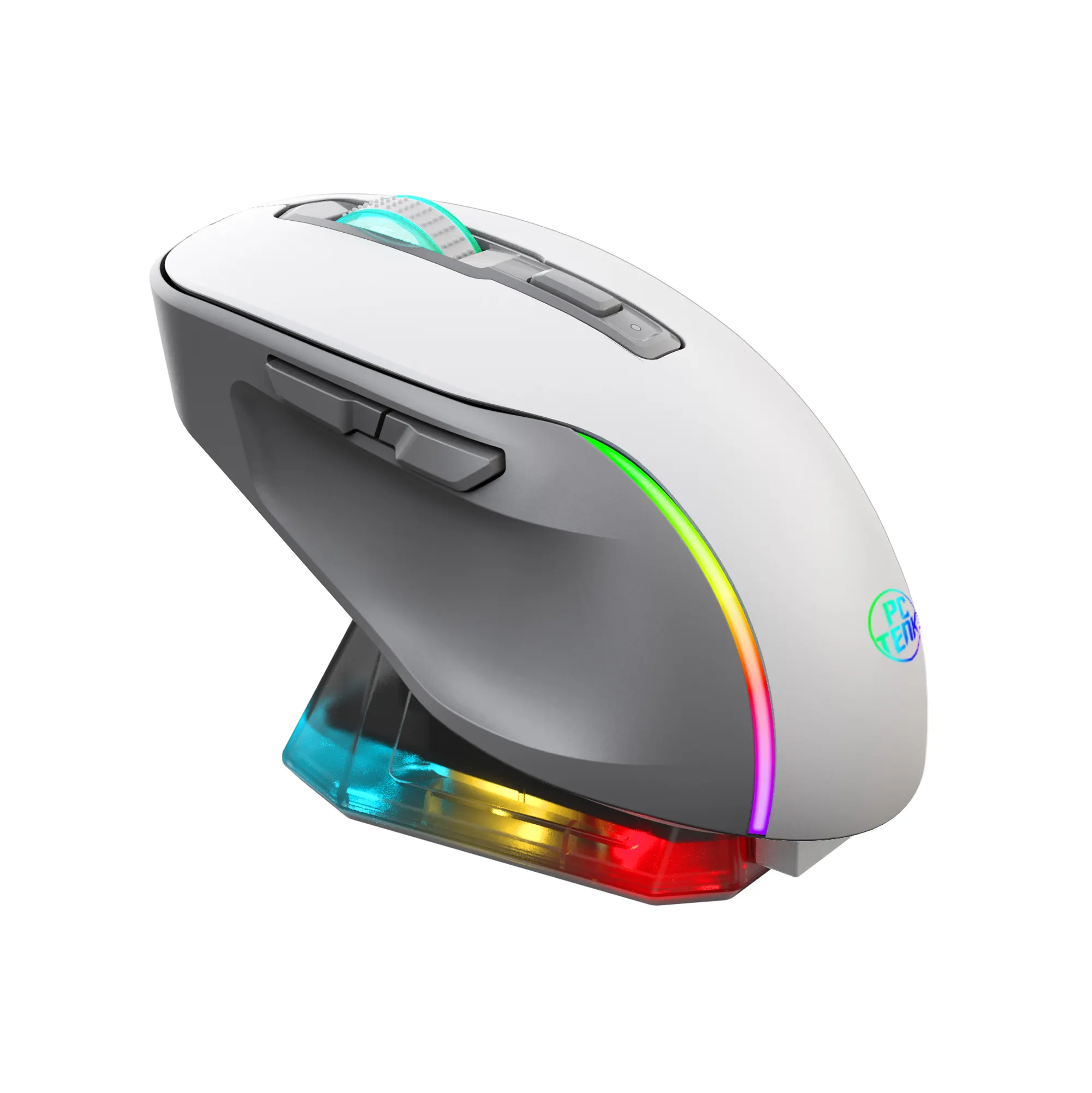 Gaming mouse sem fio recarregável 2.4GHz 4800dpi USB mouses 6D luz LED óptica para gamer PC computador portátil gaming pl