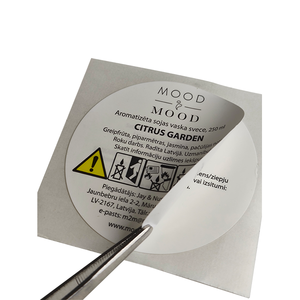 Autocollant de logo multicouche personnalisé adhésif étiquettes de révélation de pelage en <span class=keywords><strong>vinyle</strong></span> <span class=keywords><strong>expansé</strong></span> - Product Image 2