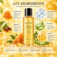 Tonique Visage à l'Extrait de Propolis Hydratant Éclaircissant Régulateur de Sébum Apaisant Liquide Marque Privée Fabricant OEM ODM Vente en Gros