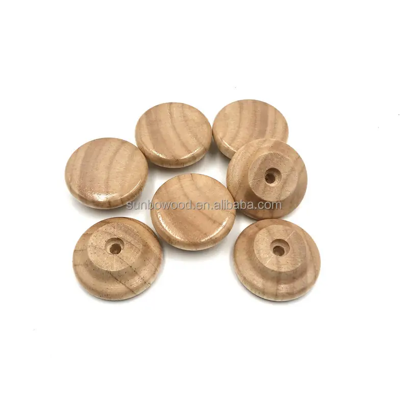 Wholesale wooden furniture cabinet handles and knobs use for cupboard drawer knobs wooden knob handles