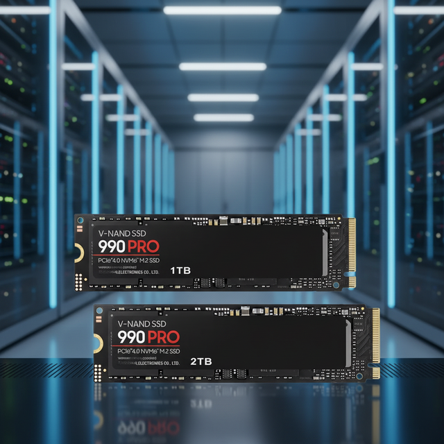 High Performance 990 PRO SSD 1TB PCIe 4.0 M.2 2280 Internal Solid State Drive for Server New Metal Shell