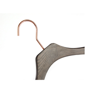Cintre à costume en bois vintage de luxe Kindome, cintre personnalisé avec logo